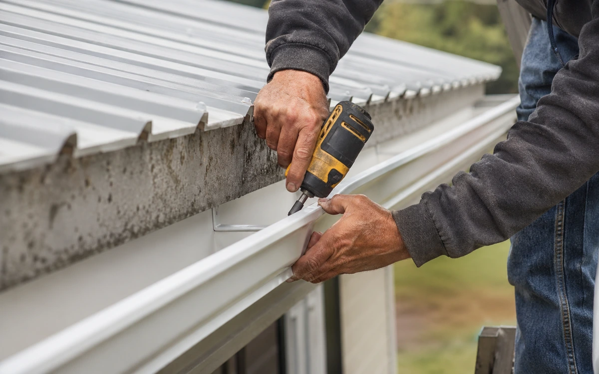 Mobile home gutter installation contractor